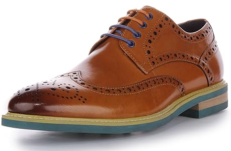Amazon.com | JUSTINREESS England James Men's Lace Up Leather